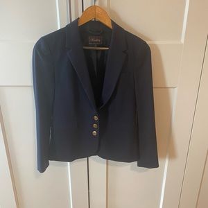 Madewell navy blazer with gold buttons